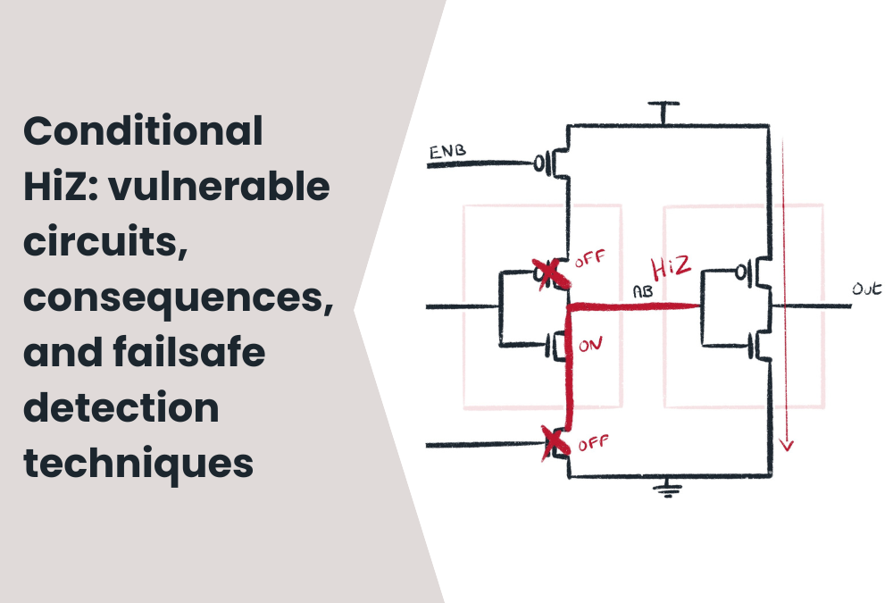 Conditional High Impedance Nets : Early detection in analog and digital topologies